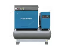 Компрессор винтовой NORDBERG NCB15RD (11 кВт, 10 бар, 1550 л/мин, ресивер 410 л, IP23, осушитель)